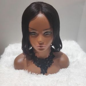 12 inches black human hair